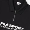 FILA Sweatshirts Men's Black Lapel Moderate Other FS2POF1133X-BLK