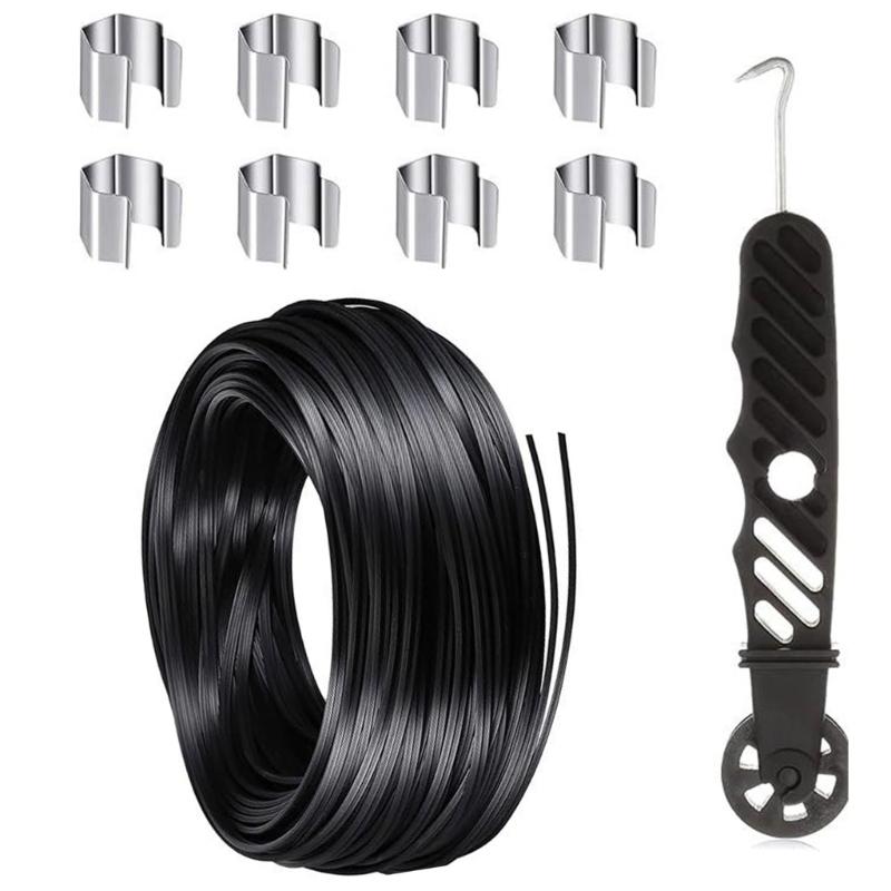 

Window and Door Screen Renewals Kits with Splines and Necessary Tool for Replacement 1