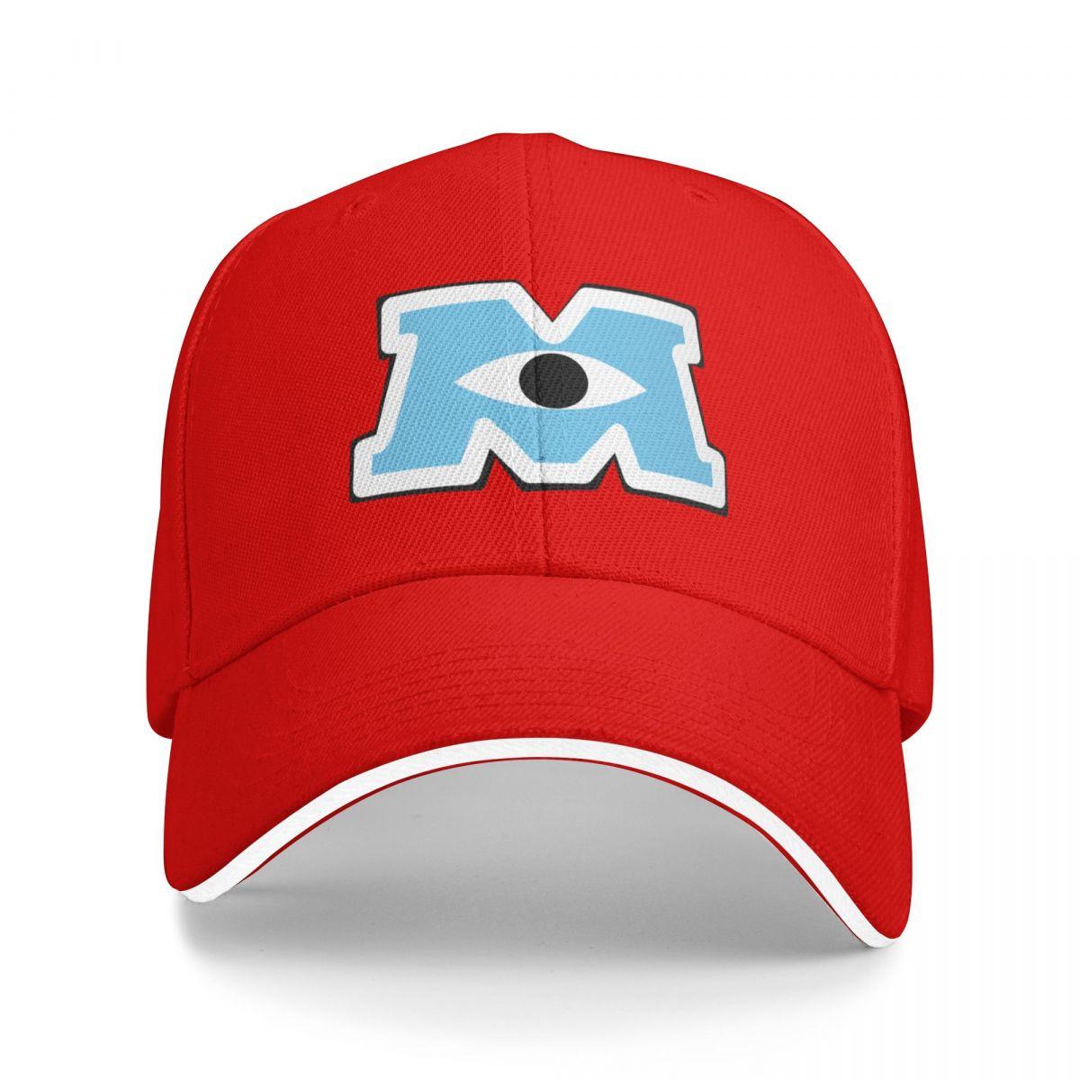Monsters University Inc Logo M Baseball Cap Vintage Fishing cap Womens Hats Mens