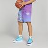 Puma Short décontracté ample à taille moyenne imprimé dessin animé pour homme, bas violet 627745-01