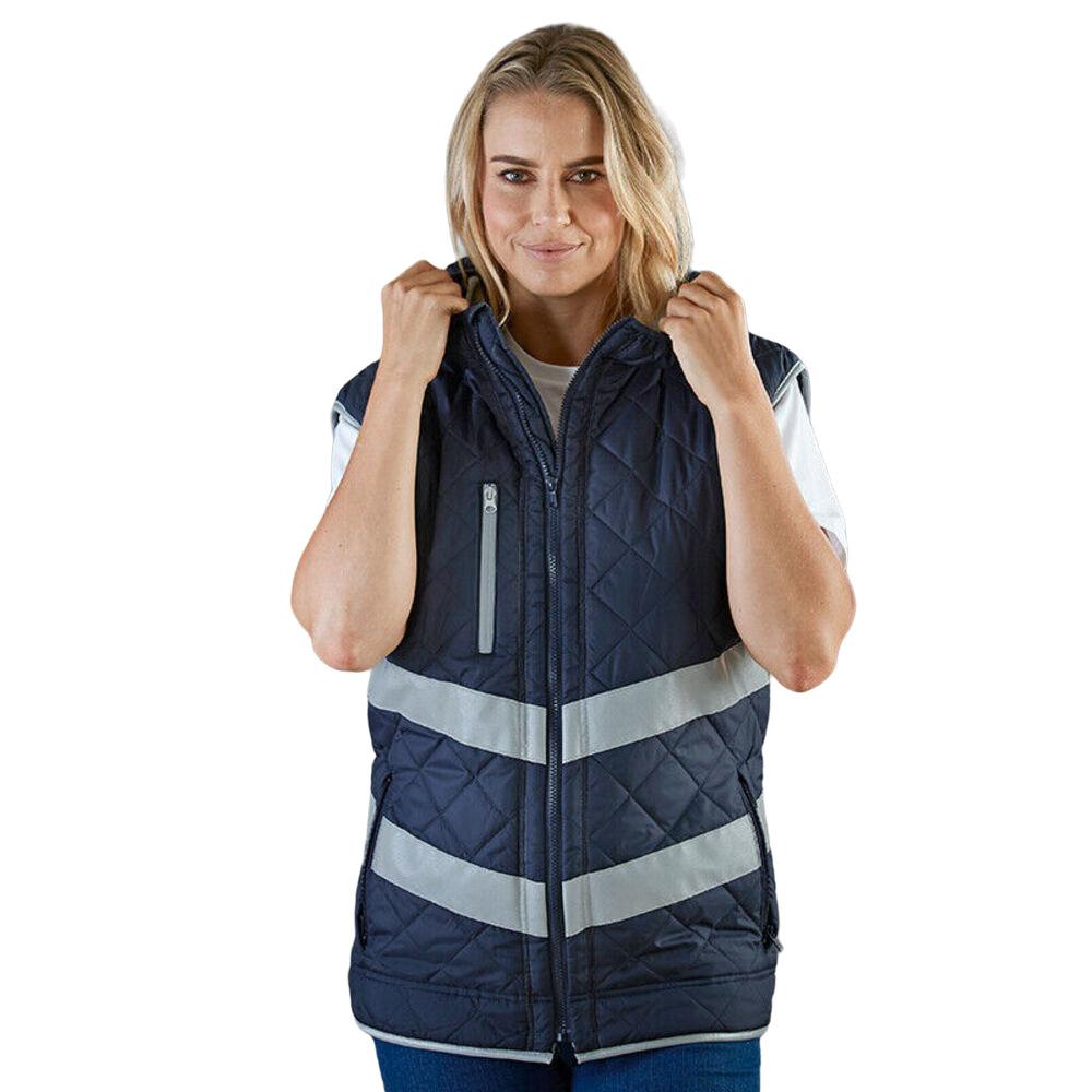 Yoko Womens/Ladies Kensington Hi-Vis Hooded Gilet