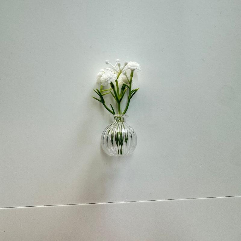 Mini Glass Bottle Flower Vase Fridge Magnets Big Small Sizes For Home Kitchen Diy Decoration Ornaments