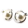 Les Trésors De Lily [B9444] - Silver Earrings 'Douceur' White Silver Mother-of-pearl (rhodium-plated) - 8 Mm