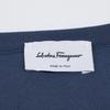 Salvatore Ferragamo 0718924 Navy Rayon x Nylon Gancini Charm Stud Design Cardigan tops M purpleUsed