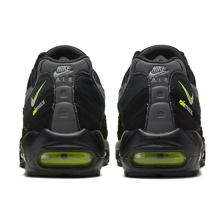 New Nike Air Max 95 Retro Logo Black Grey Volt CV1635-002