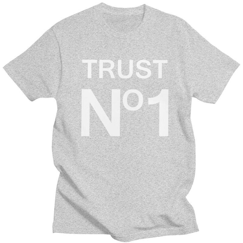 Custom Male Trust No One T Shirt Short Sleeves Cotton Tshirts Streetwear Tshirt Leisure Tees Clothes