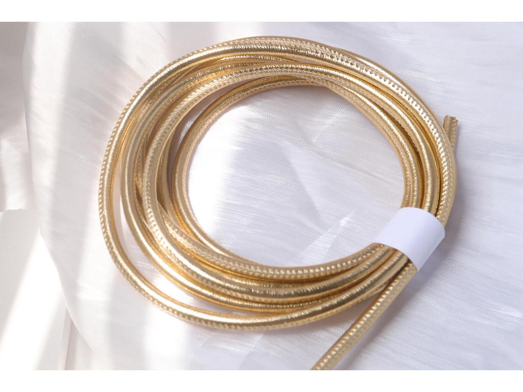 PU Leather Round Handle Strap with Lock Edge Stitching - DIY Traction Weaving Ornament E18