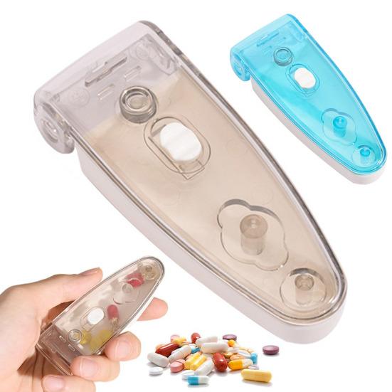 Sealed Pill Organizer Travel Tablet Dispenser Small Medicine Box Pills Extractor Tool Daily Pill Case
