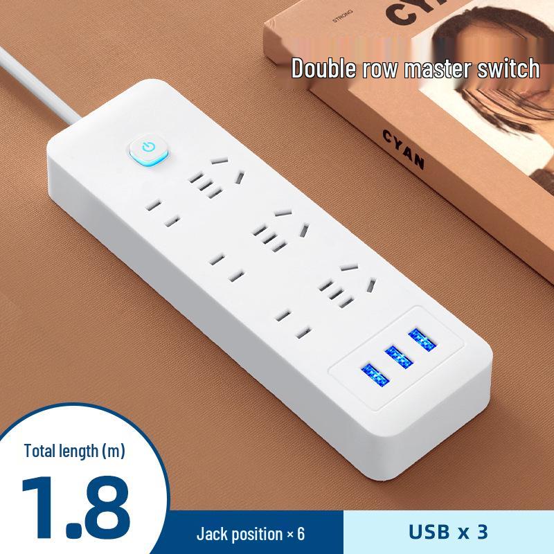 Prelungitor multifuncțional Xiaomi Home cu porturi USB și cablu de extensie