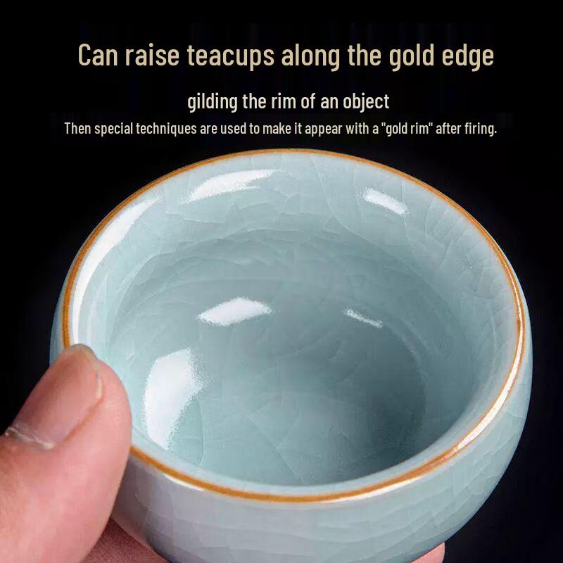 Japanese Ru Kiln Ceramic Kung Fu Tea Set