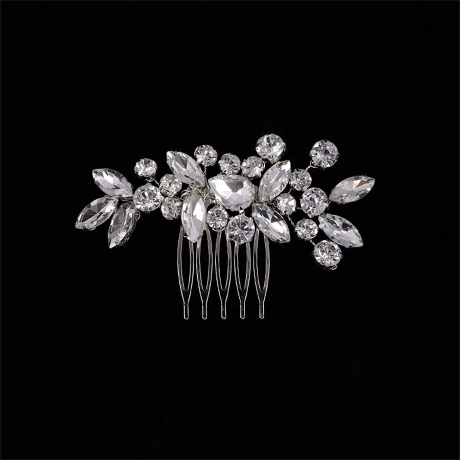 1PC Bridal simple hair comb, braided hair, rhinestone bridal headpiece, wedding accessories, creative and fashionable
