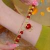 Nouveau Collier Lapin de Jade Design de Niche Bracelet Bracelet Femme Lapin Trois pièces Lapin Vie Bijoux