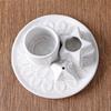 Ceramic 4-in-1 Palo Santo & Incense Burner Sage Holder Ash Catcher Tray for Meditation and Yoga Room Decor