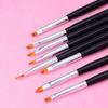 8pcs Acrylic Nail Art Brush Sable Gel UV Nail Painting Flower Drawing Pens Manicure Tools