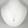 [Used] TIFFANY/Tiffany 925 Open Teardrop Pendant/Necklace/j88-4