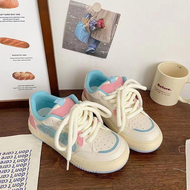 

Весна 2025 новый нишевый дизайн кеды не сталкиваются с маленькими белыми кедами студентки универсальная повседневная обувь 40 бежевый