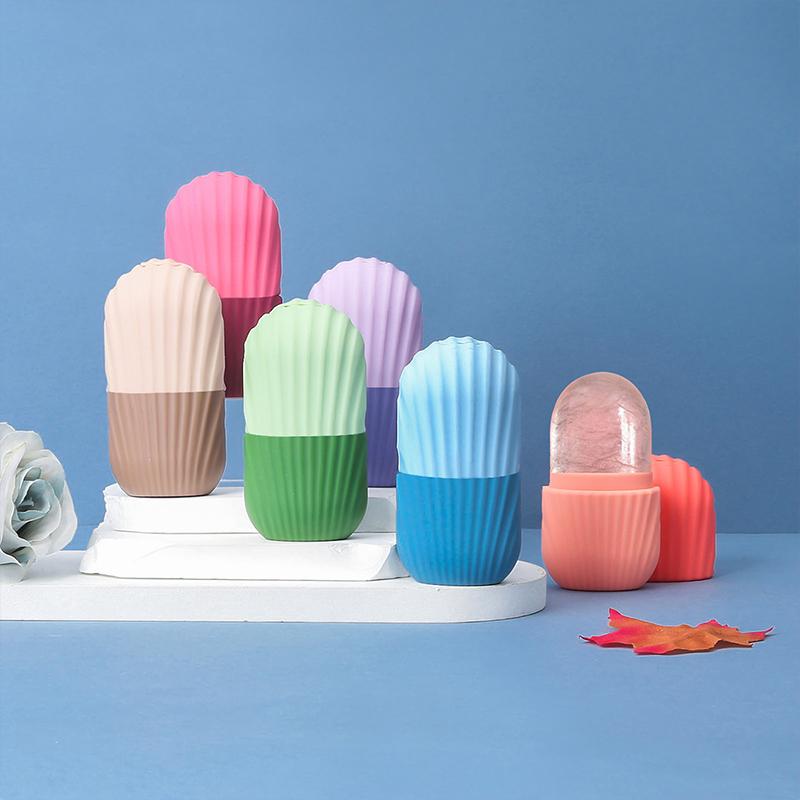 Ice Face Roller Facial Lifting Contouring Tools Silicone Ice Cube Trays Ice Globe Balls Eye Face Massager Beauty Skin Care Tools