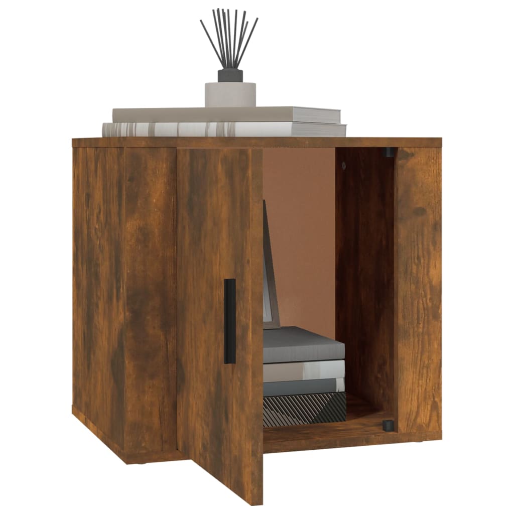 Nightstand Smoked Oak 50x39x47 cm
