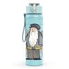 1PC Old Wizard Cartoon Pattern 750ml Color Plastic Sports Water Bottle Leakproof Flip Straw Lid Suitable for Sports Office Home Use