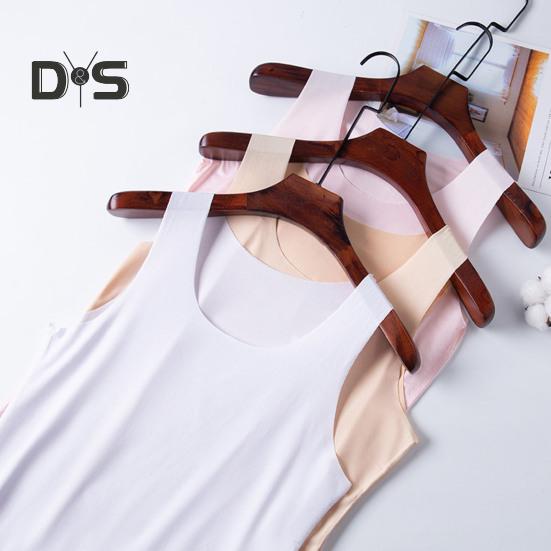 Γυναικείο γιλέκο με πάτο Ice Silk Χωρίς ραφή Αμάνικο Καθαρό Χρώμα Plus Size Strechy στρογγυλή λαιμόκοψη Dry Dry Cooling Camisole Καλοκαιρινό ραντεβού Διακοπές γραφείου