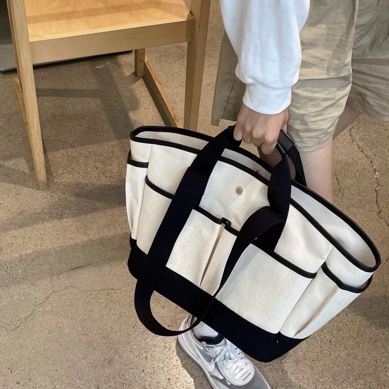 

Модная холщовая сумка с цветными блоками, сумка-тоут для путешествий и деловых поездок, вместительная сумка для мам для женщин