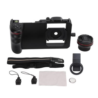 Phone Video Rig Handheld Smartphone Camera Stabilizer Support Universal with Wide Angle Macro 2 In