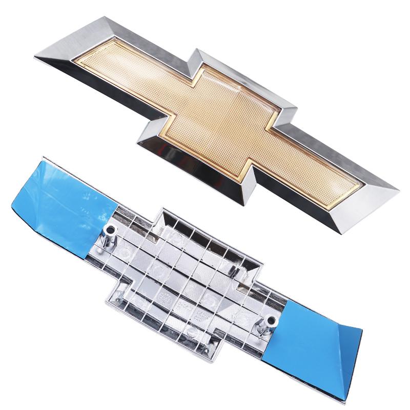 1pcs 21cm 3D ABS Car Front logo Car Front grill Emblem front hood sticker styling Accessories For Chevrolet AVEO