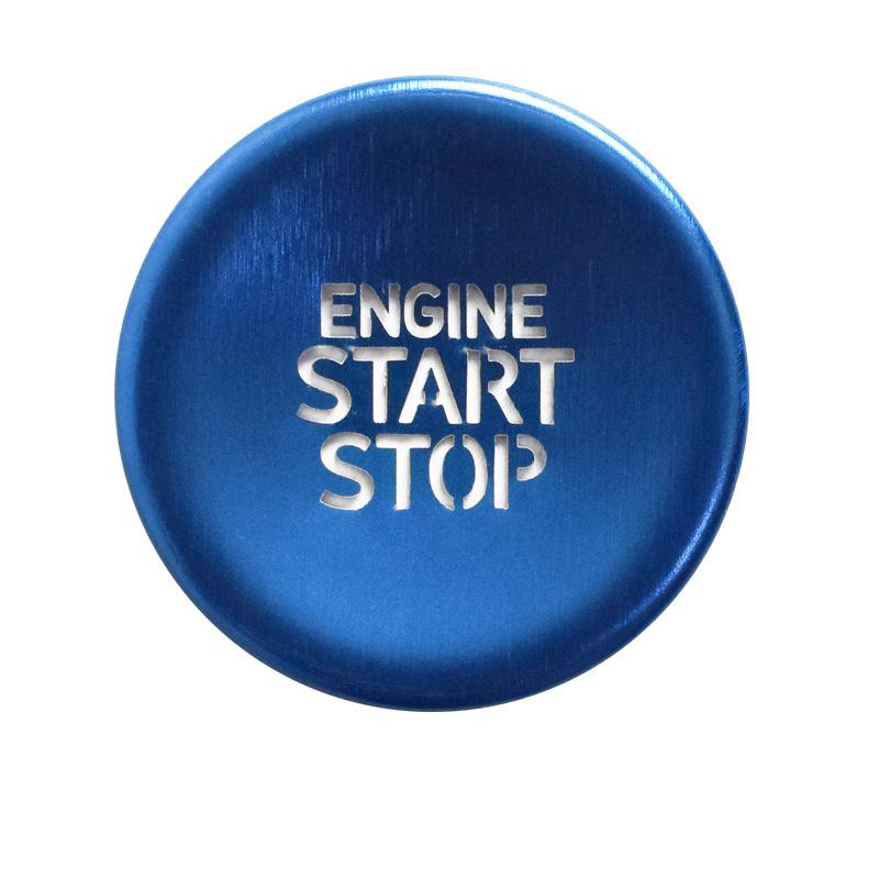 

Для Hyundai Tucson NX4 Hybrid 2024 2024 2024 Кнопка запуска и остановки двигателя Накладка Декоративная наклейка Аксессуары синий