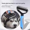 Pet Detangling & Thinning Comb for Cats & Dogs - Removes Loose Hair & Grooming Tool