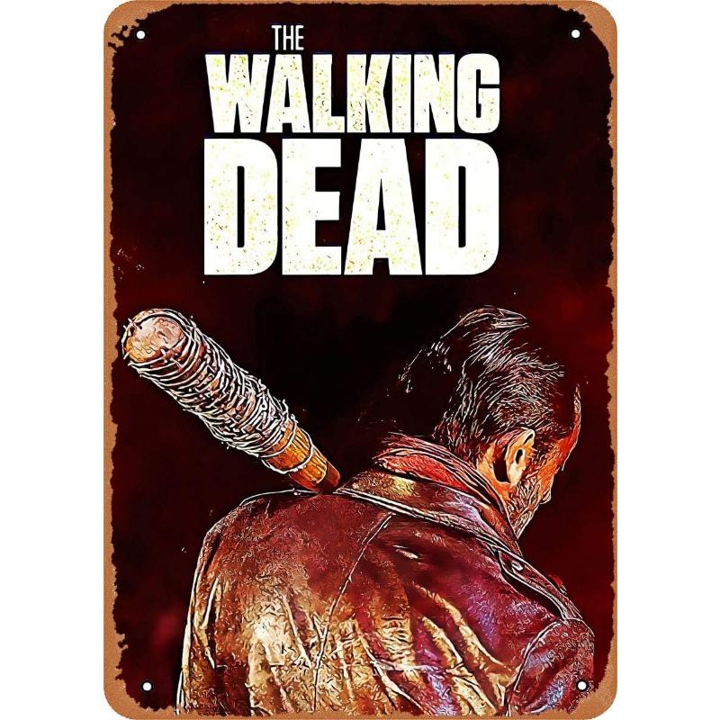 Metal Tin Poster The Walking Dead Movie Metal Sign Plaque Poster for Bar Club Wall Decor Retro Home Vintage Wall Plate Pendant