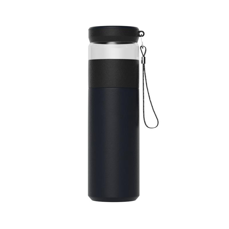 

Simple tea water separation stainless steel thermos cup for men and women portable rope business office tea cup 450ml