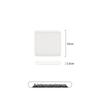 Gold-Rimmed Rectangular Ceramic Dessert and Sushi Plate