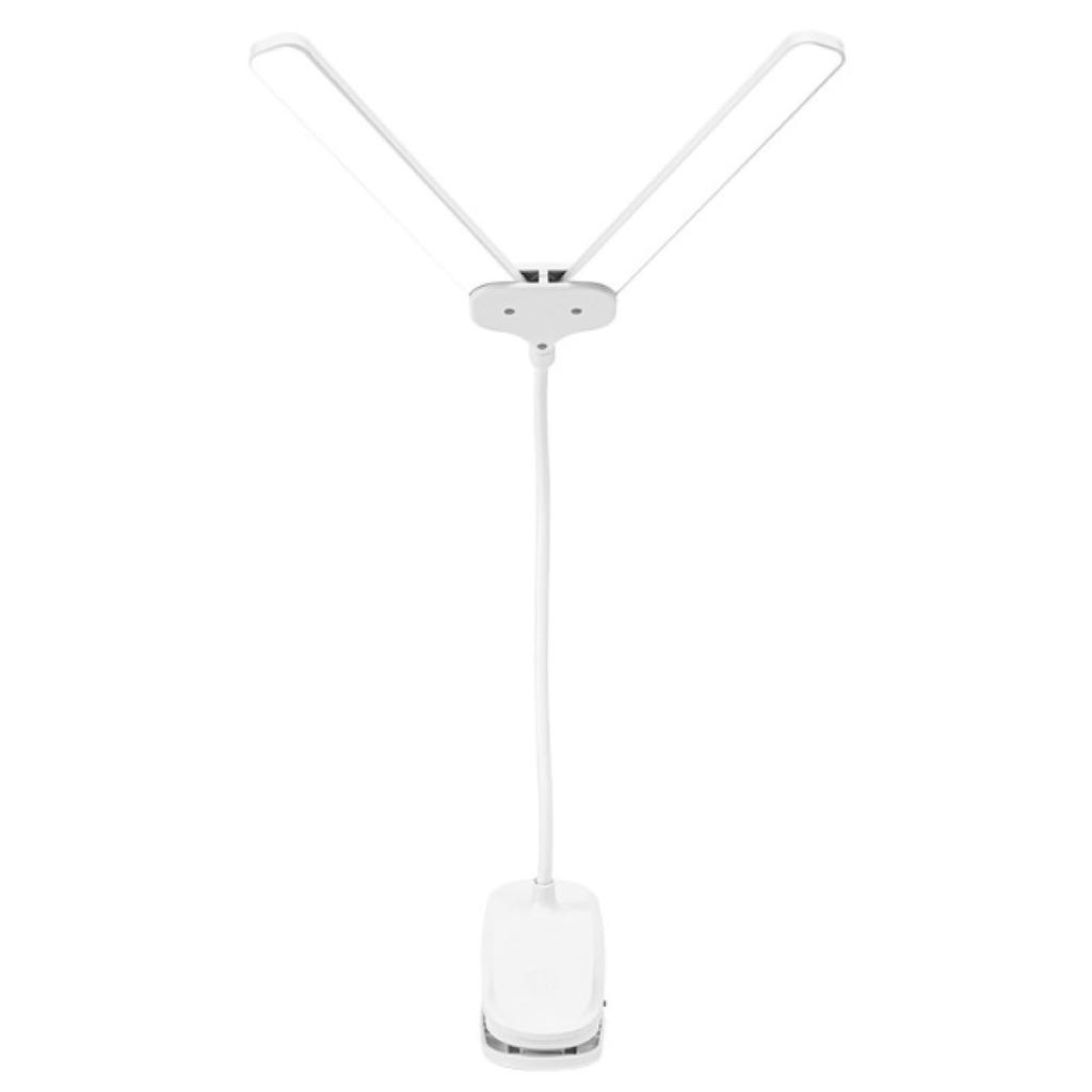 PIENSE Desk Lamp, Desk Lamp, Tabletop Stand, Study Lamp, LED Light, Multifunctional, Foldable, Color Adjustable, USB Charging (Clip-on)