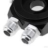 Design Car Oil Filter Cooler Sandwich Plate Adapter with 18NPT Sensor Insertion Port - 3/4-16 UNF,
