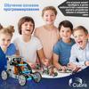 Educational constructor electronic robot with battery, for teaching robotics and experiments, with solar battery and motor