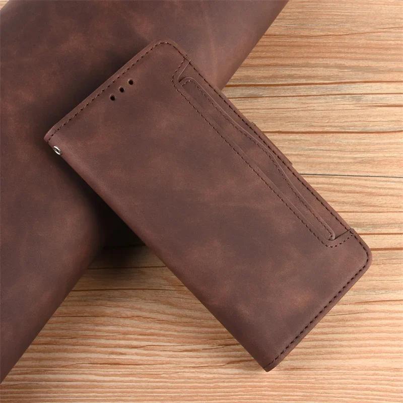 Multi-card Slot Flip Leather Phone Case For POCO X 7 Pro X 7 M7 Pro Magnetic Wallet Holder Kickstand Cover For Redmi Turbo 4