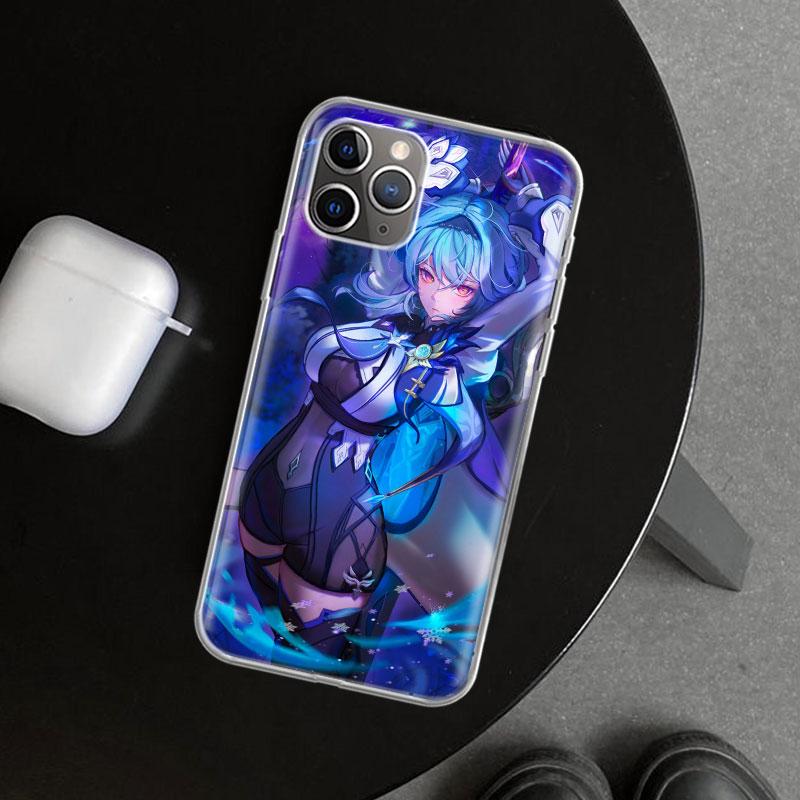 Genshin Impact Eula Phone Case Cover For iPhone 11 12 13 Mini 14 15 Plus 16 Pro Max 17 Air 7 8 + SE Art Customized Fundas 11 12