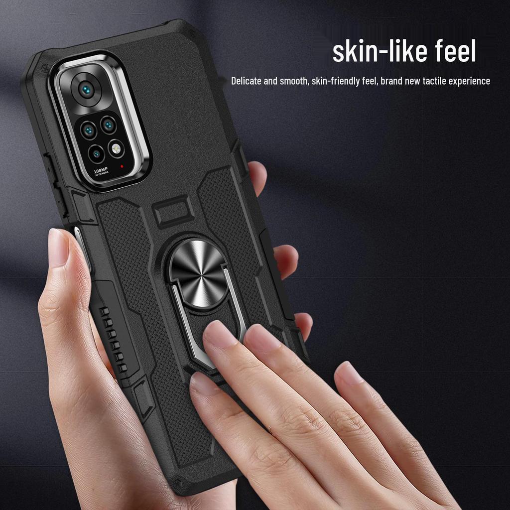 Redmi Note 12 Anti-Fall Magnetic Case with Finger Ring Holder