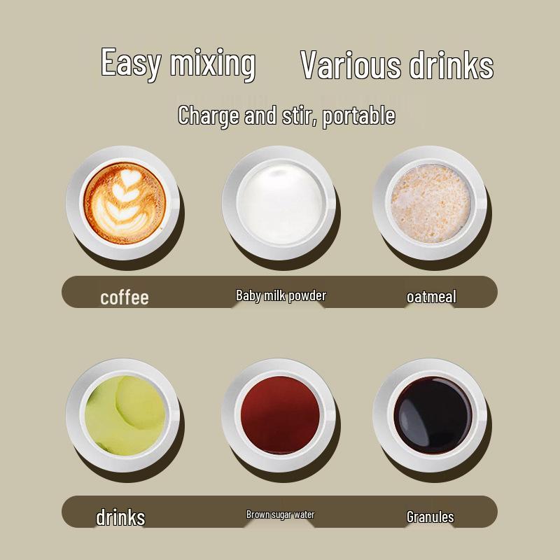 Rechargeable Wireless Magnetic Stirring Heated Cup for Coffee & Milk