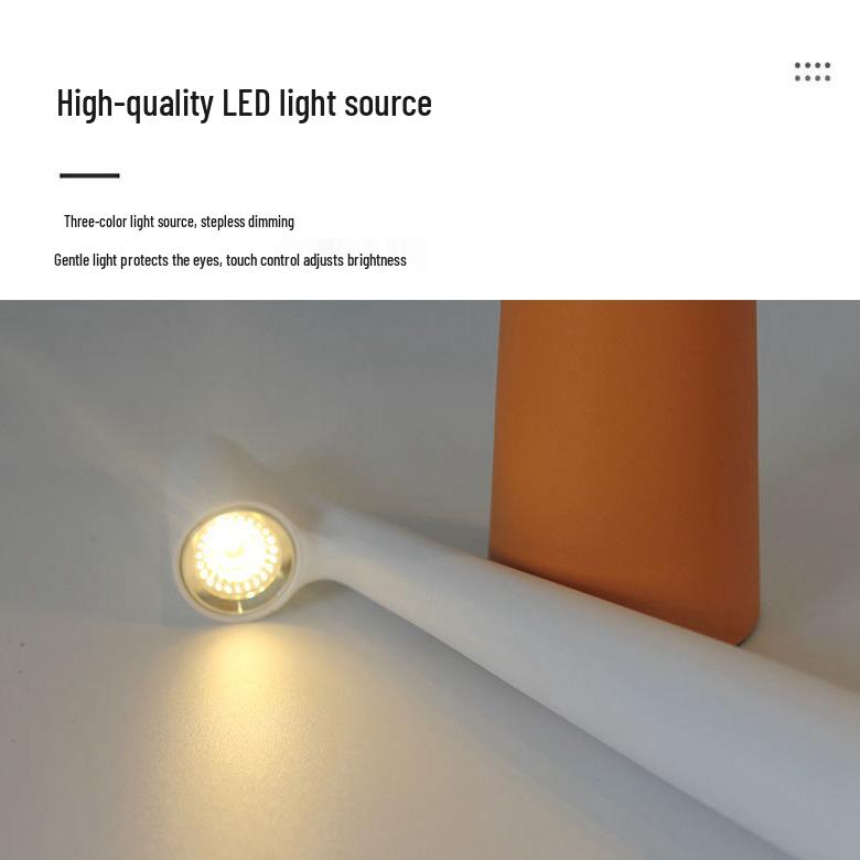 Designer Style Tall Desk Lamp: Modern Minimalist Ambient Light for Bedside or Reading
