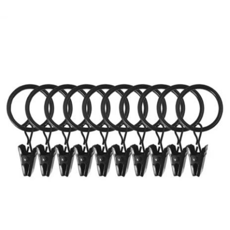 10-30Pcs Curtain Rings Clips for Curtain Hanging Photos Hats Rustproof Vintage Decoration Wire Holder Home DIY Storage Clips