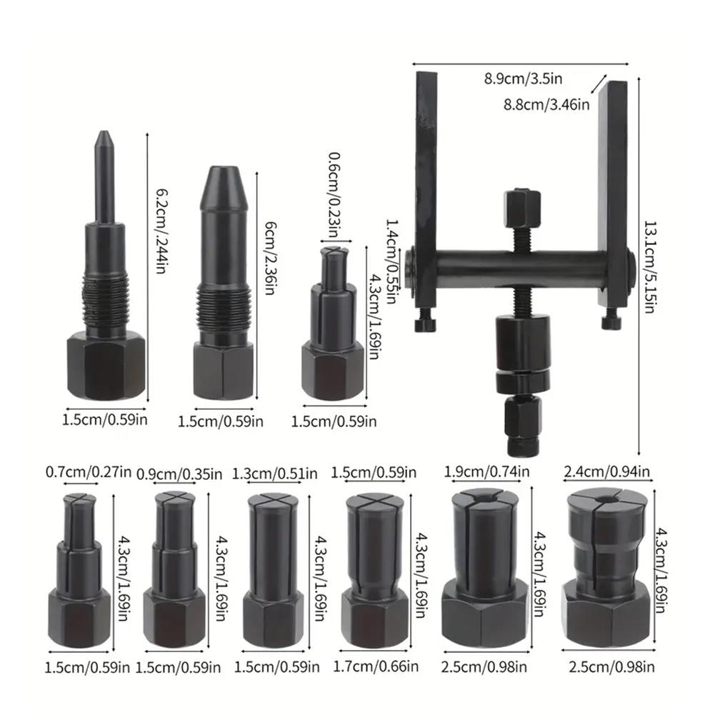 1set Adjustable Practical Bearing Puller Motorcycle Bearing Removal Tool Puller with Box Motorcycle Internal Bearing Puller Kit