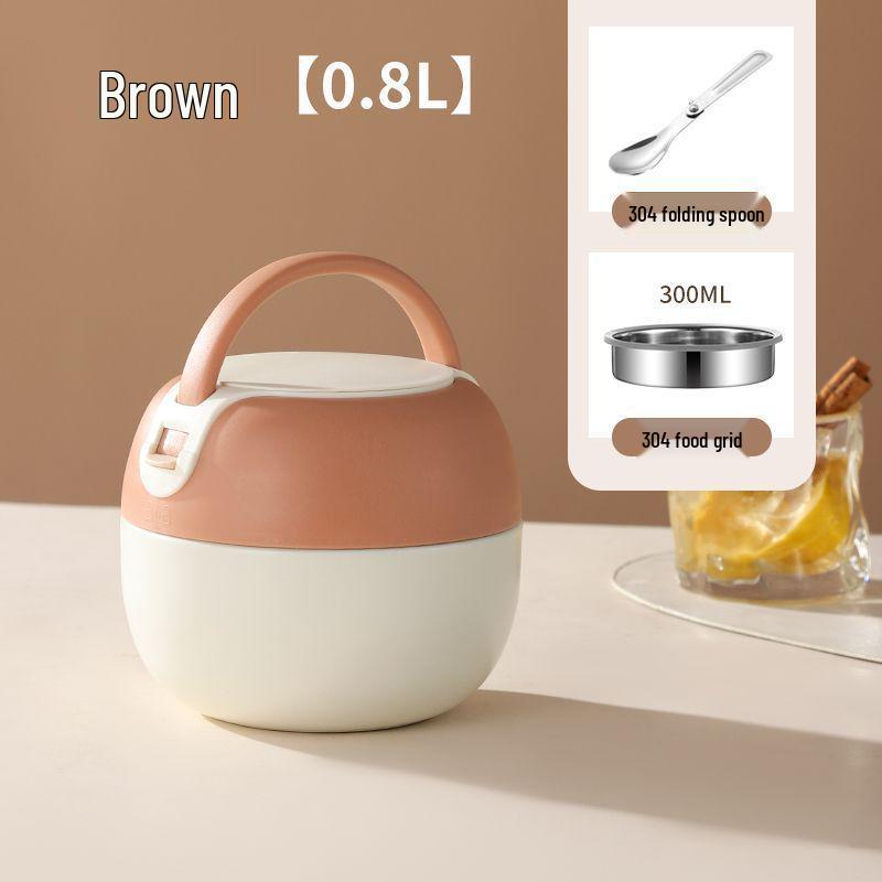 304 Roestvrij Staal Geïsoleerde Dubbelwandige Bento Lunchbox voor Kantoorpersoneel