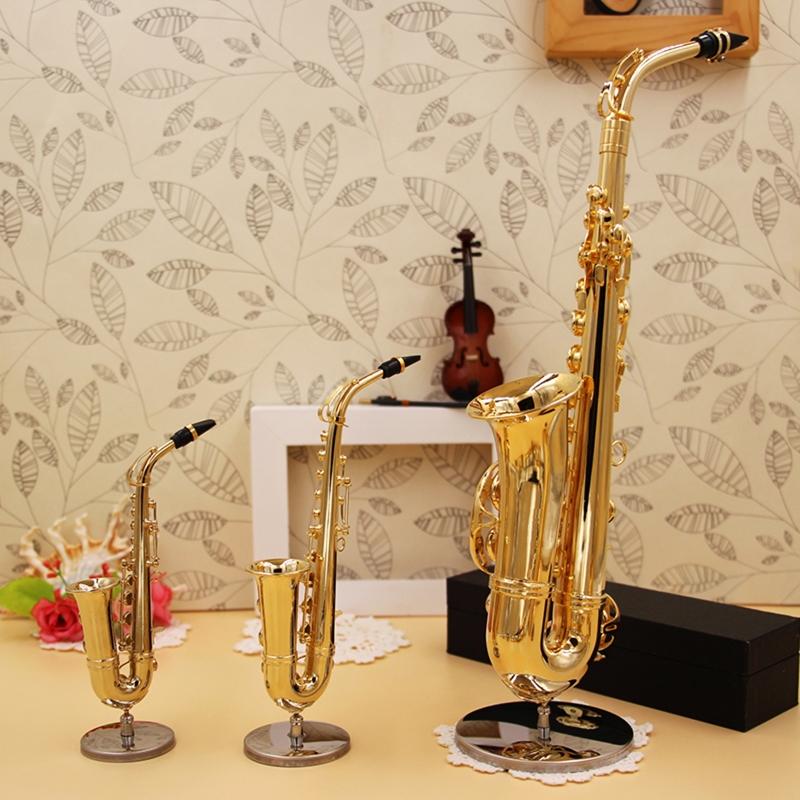 Mini Musical Instrument Miniature Dollhouse Model Mini Alto Saxophone Model