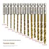 Hex Shank Titanium Plated Twist Drill Bit Set