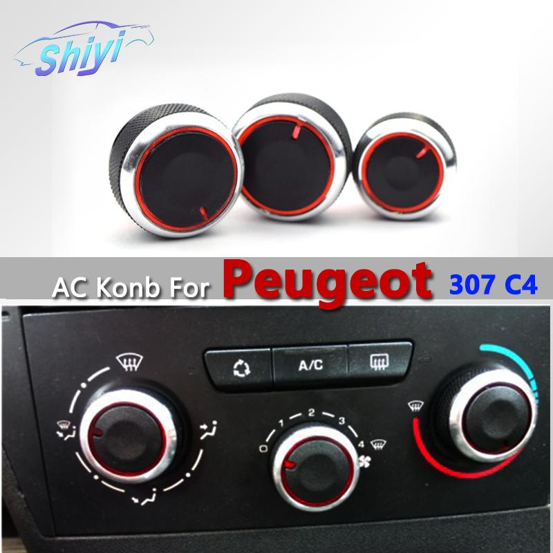 Aluminum Alloy Air Conditioning Knob AC Heat Control Switch Button Knob ...