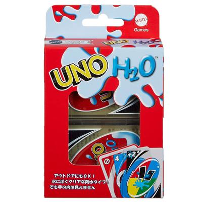 Mattel Games UNO H2O Waterproof Card Game for Outdoor Ages 7 and Up Use, 2-10 Players, (HMM00)