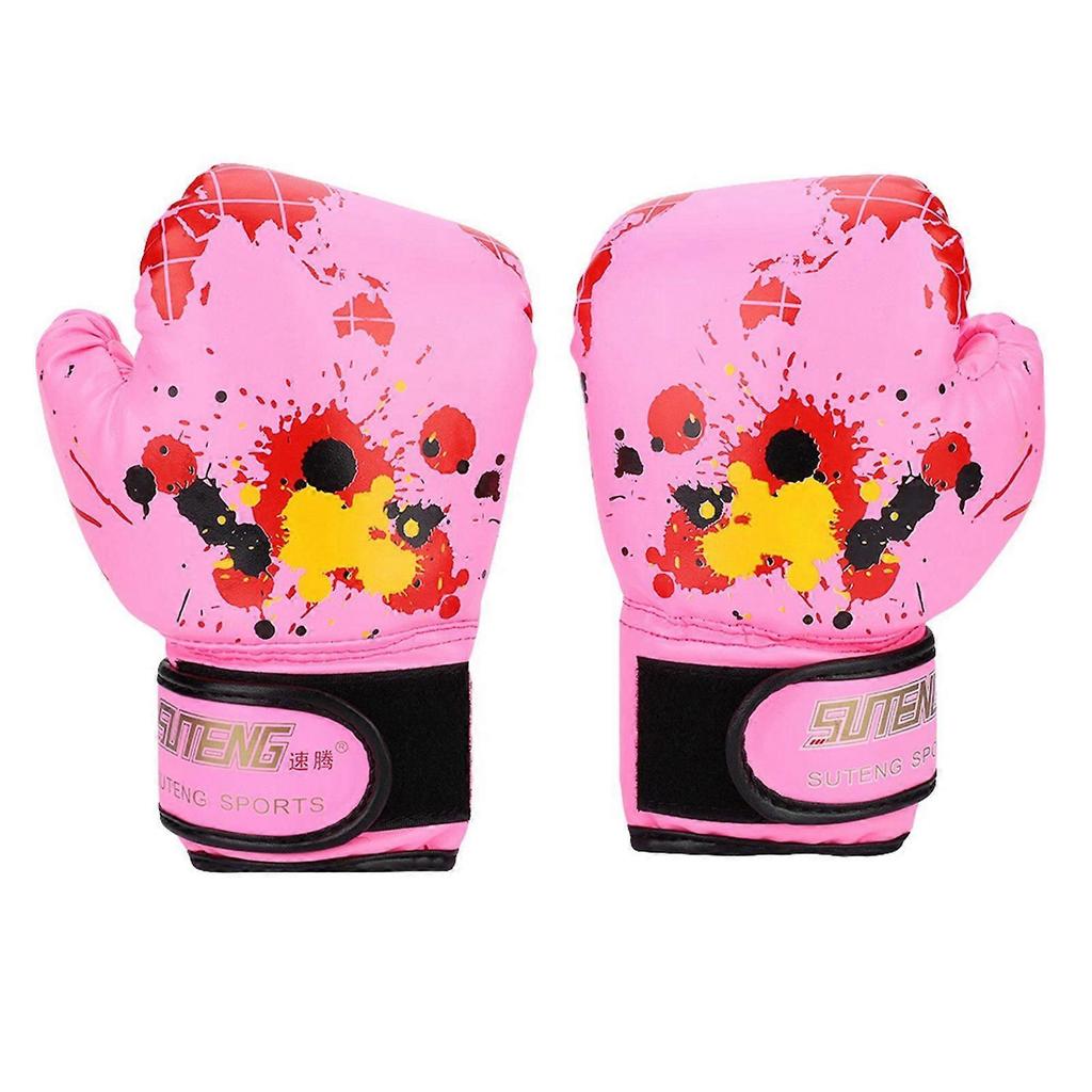 Gants de Boxe pour Bébés Filles Garçons Enfants Entraînement au Punch Moufles de Combat pour Enfants (rose)