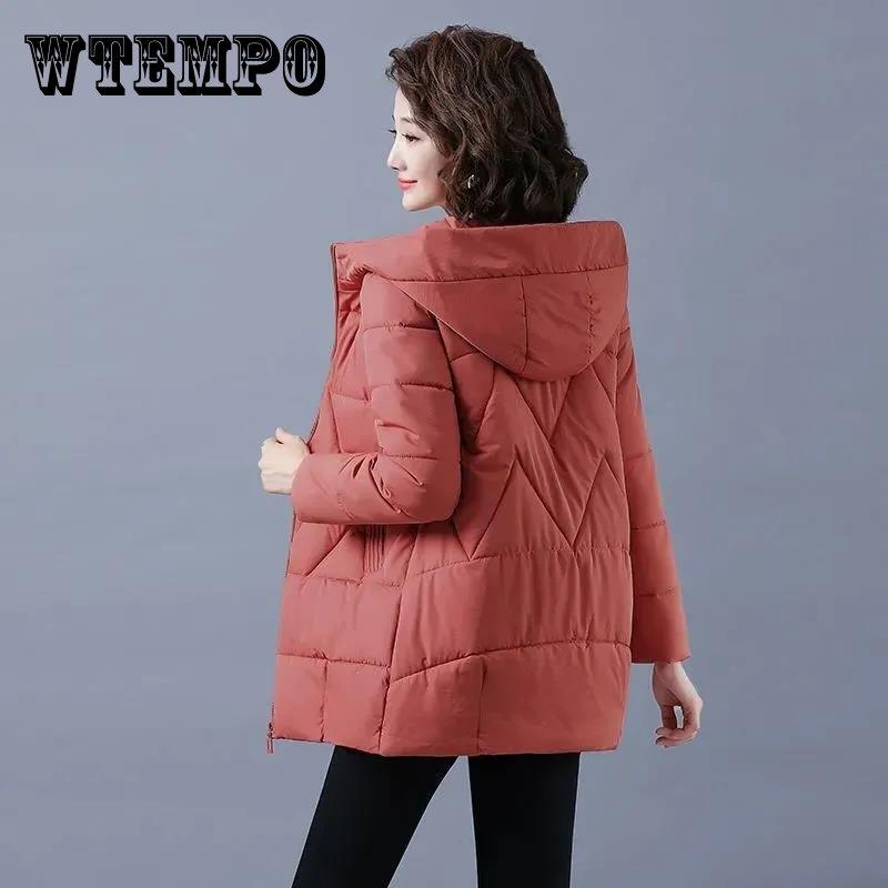 WTEMPO Женщины Зимняя куртка Длинная теплая Parkas Женская утолщенное ...
