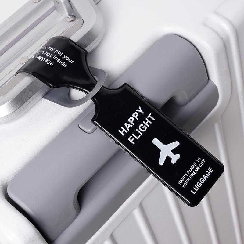 PVC Luggage Tag: Anti-lost Creative Suitcase Label for Travel Trolley & Boarding Pass